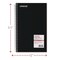 Universal 9.5 in. x 6 in. 3-Subject Medium/College Rule Wirebound Notebook - Black Cover